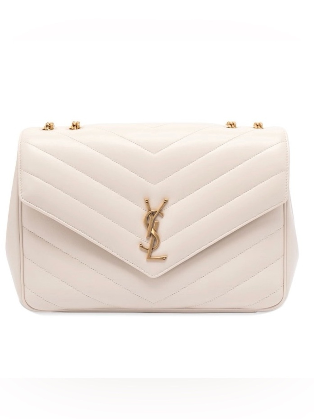 SAINT LAURENT Loulou large quilted leather flap shoulder chain bag - Picture 1 of 7